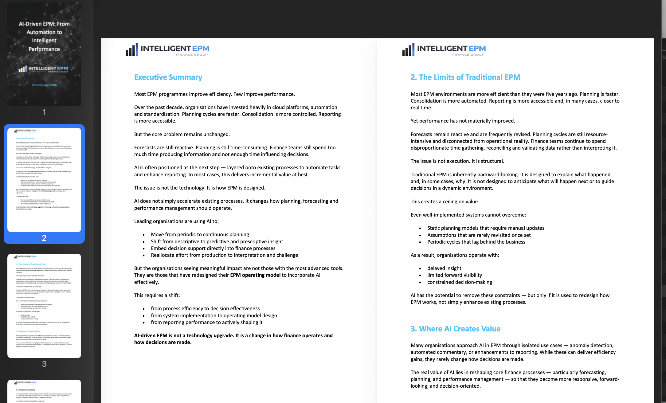 AI Driven EPM White Paper